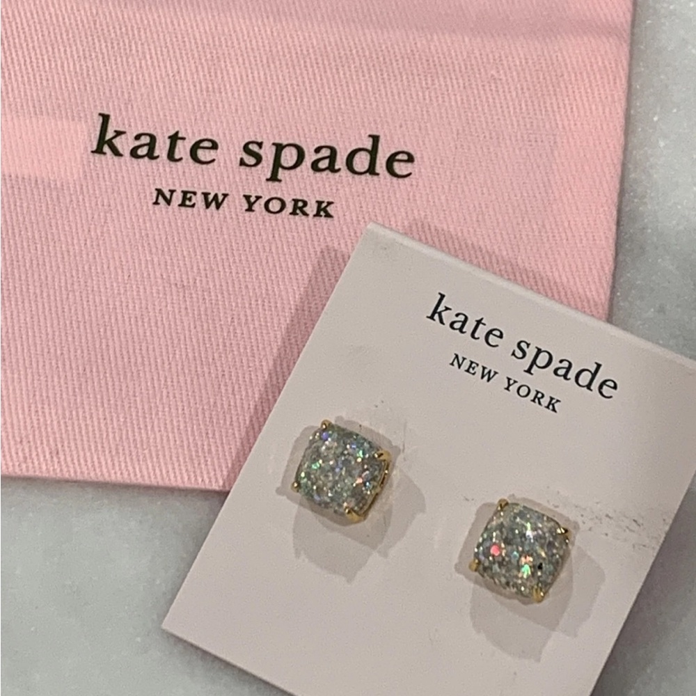 kate spade  Iridescent Opal  Stud Earrings - Pink Packaging